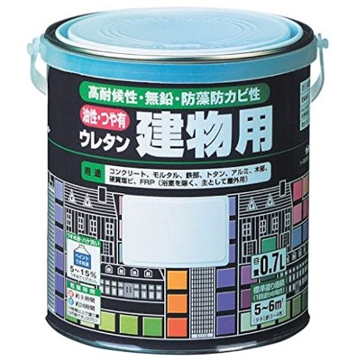 油性・つや有ウレタン建物用 1.6Ｌ 各色【ロックペイント】