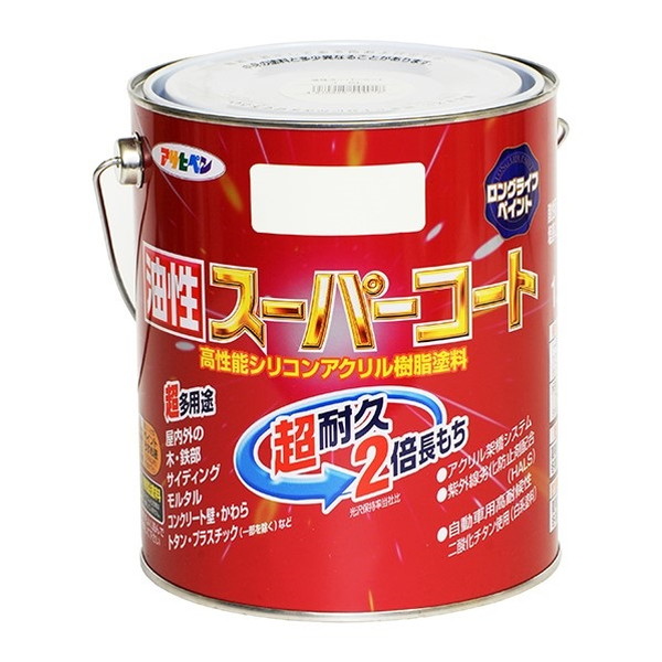 油性スーパーコート　1.6L　各色【アサヒペン】