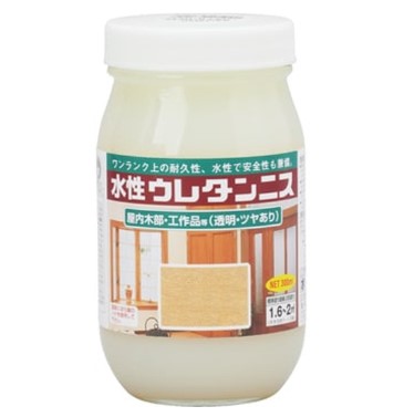 水性ウレタンニス　300ML　各色　【ロックペイント】