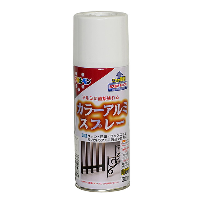 カラーアルミスプレー　300ml　各色【アサヒペン】