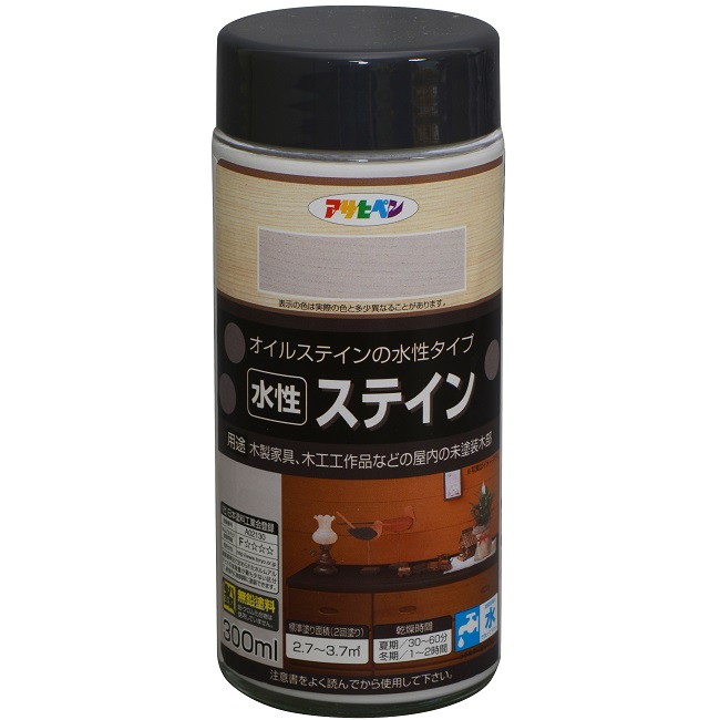 水性ステイン　300ml　各色【アサヒペン】