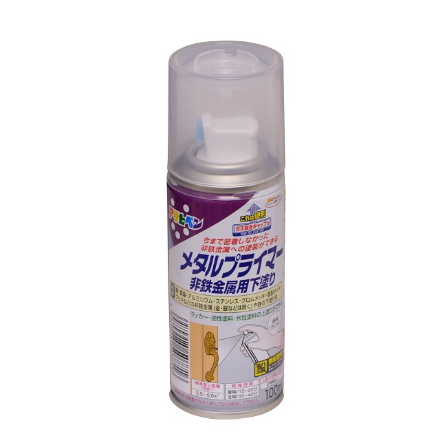 メタルプライマー　100ml　透明（クリヤ）【アサヒペン】