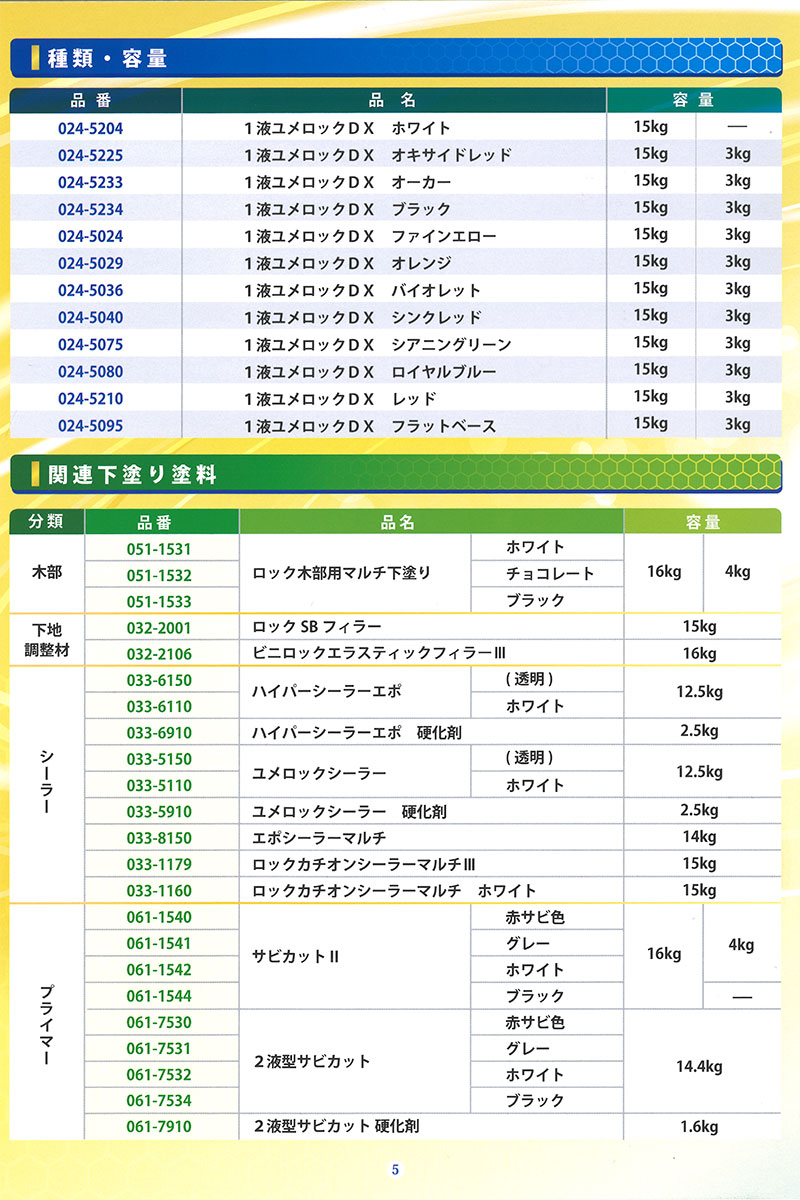 1液ユメロックDX YUMEROCK 　15kg　オーカー(024-5233) 【ロックペイント】