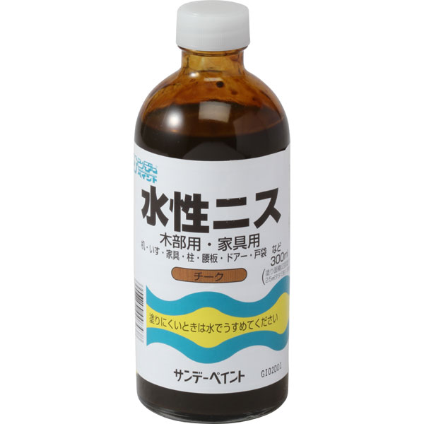 水性ニス　300ML　各色【サンデーペイント】