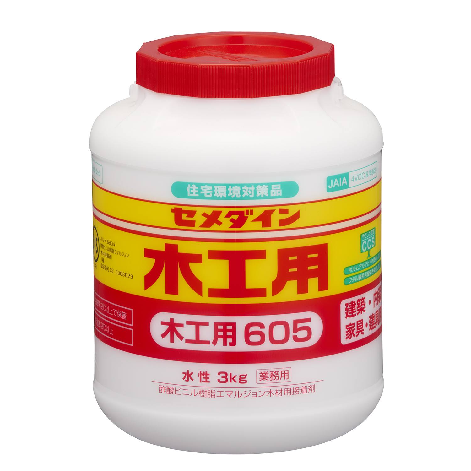 木工用605　3kg　1箱（6本）　AE-195【セメダイン】