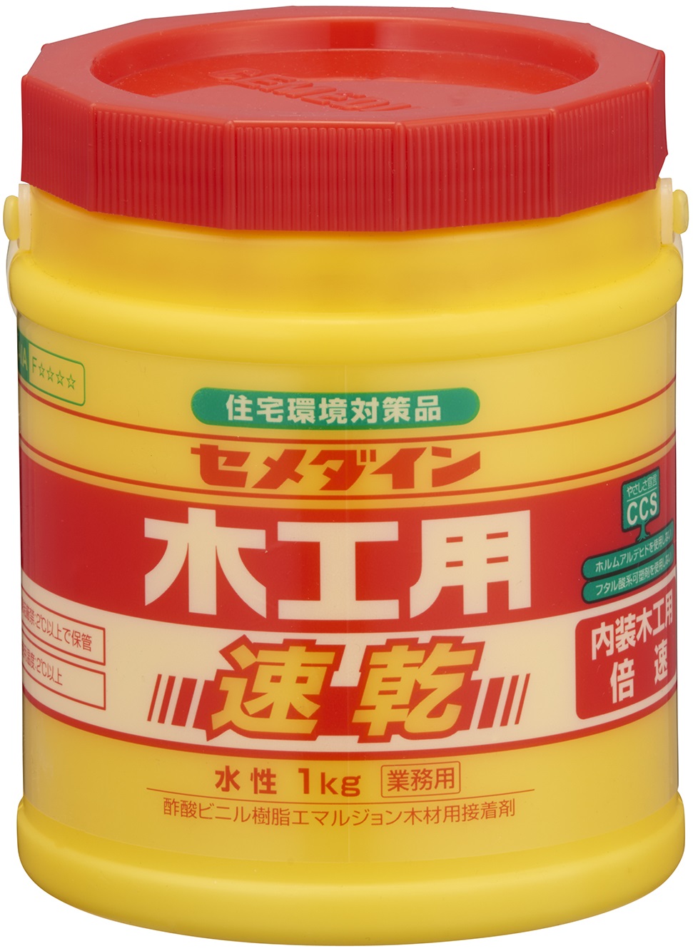 木工用速乾　1kg　（ポリ容器）6個　AE-284【セメダイン】