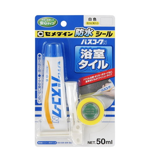 バスコークN　P50ml　白色（ブリスター）　1箱（10本）　HJ-146【セメダイン】