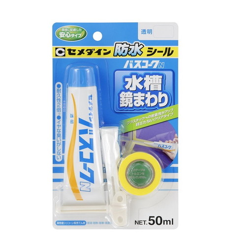 バスコークN　P50ml　透明色（ブリスター）　1箱（10本）　HJ-148【セメダイン】