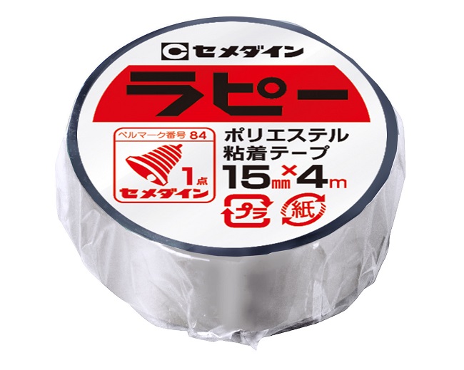 ラピー　15MM×4M　銀(巻)1箱(30巻)　TP-262【セメダイン】