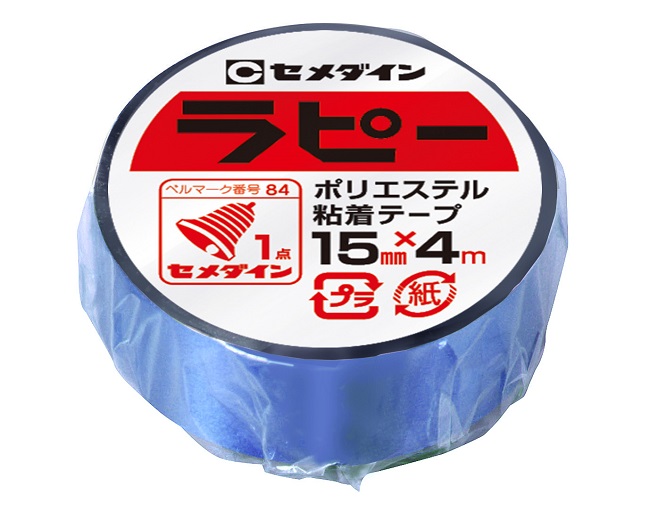 ラピー　15MM×4M　青(巻)1箱(30巻)【セメダイン】