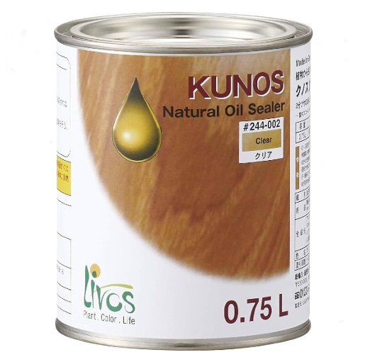 リボス自然健康塗料　クノス　No.244　KUNOS　0.75L　クリア【LIVOS】＊代引決済不可