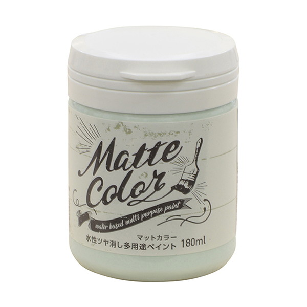 水性多用途ペイントマットカラー　180ml　ミントシャーベット【アサヒペン】