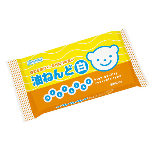 油ねんど（白）　500g（090149）　1箱（30個）【デビカ】