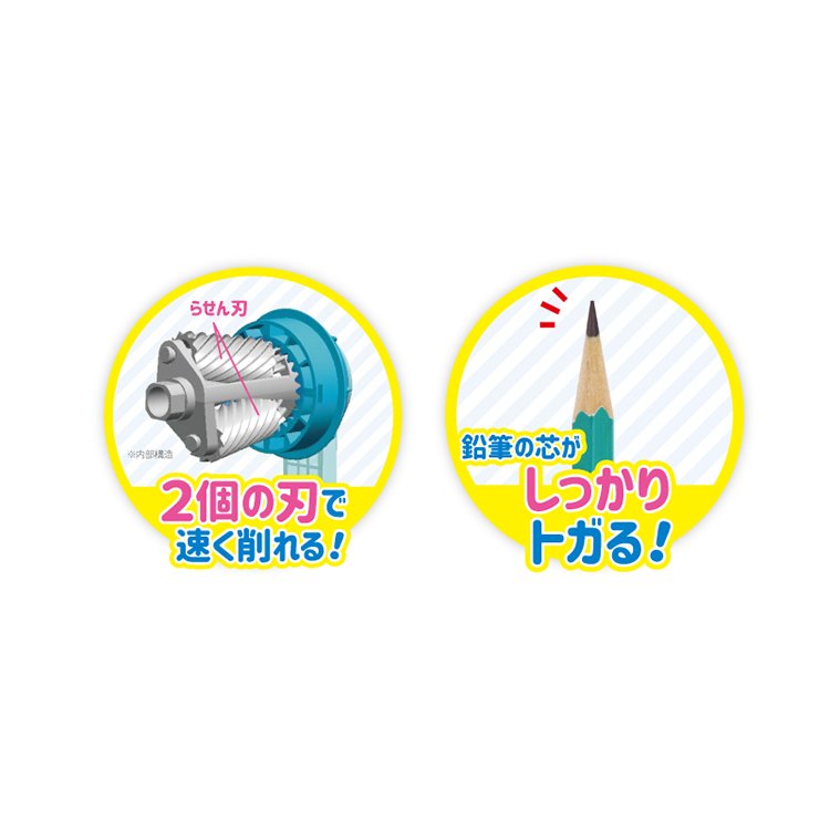 手動えんぴつけずり　ニコパ　ブルー(043727)　1個【デビカ】