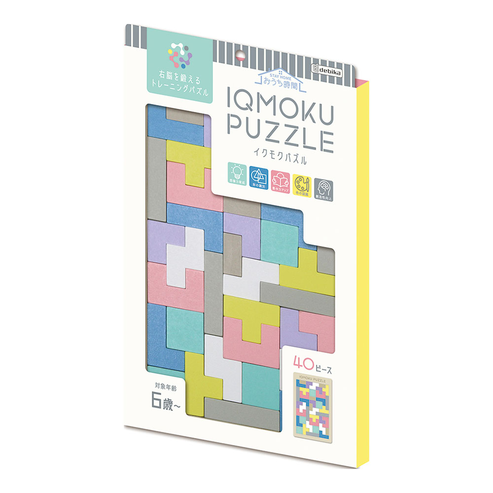 イクモク 木製知育パズル 四角形(113017)　1個【デビカ】
