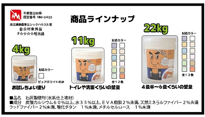 ひとりで塗れるもん　コテノスケ(ピュアホワイト)　22kg　【株式会社オンザウォール】＊受注生産品の為、注文後2～3営業日後出荷予定