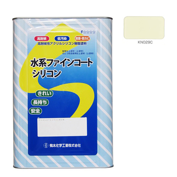 キクスイ 水系ファインコートシリコン 艶有 16KG  淡彩 KN029C 【菊水化学工業】