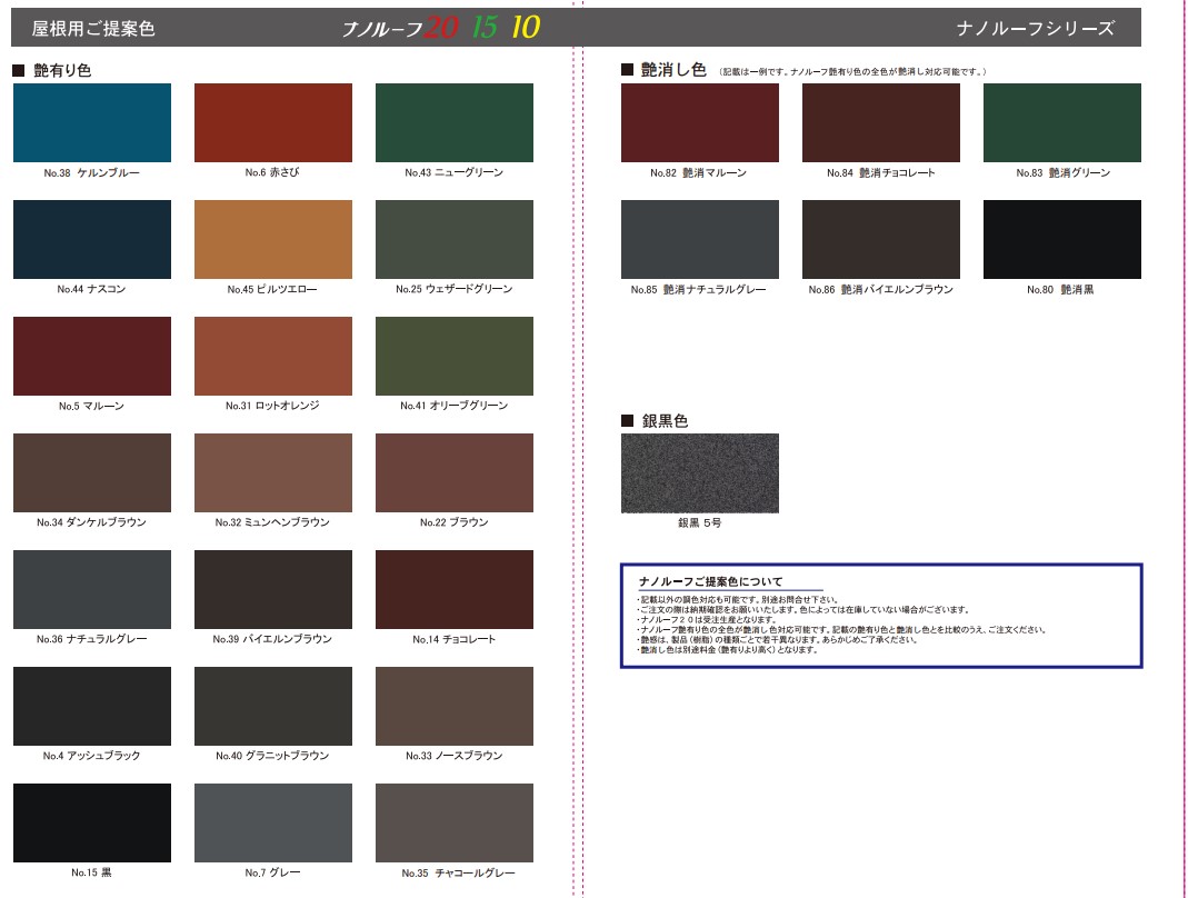 ナノルーフ10　艶有/艶消　No.35チャコールグレー　15kg【水谷ペイント】