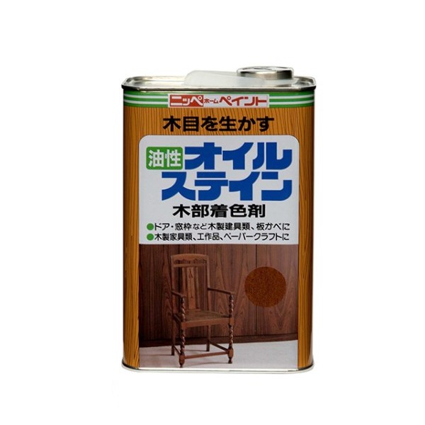 油性オイルステイン　1L　各色　木部用着色剤【ニッペホームプロダクツ】