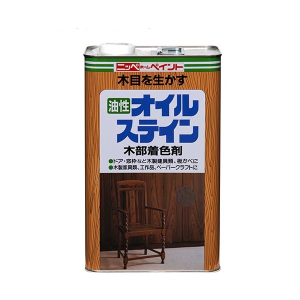 油性オイルステイン　4L　各色　木部用着色剤【ニッペホームプロダクツ】