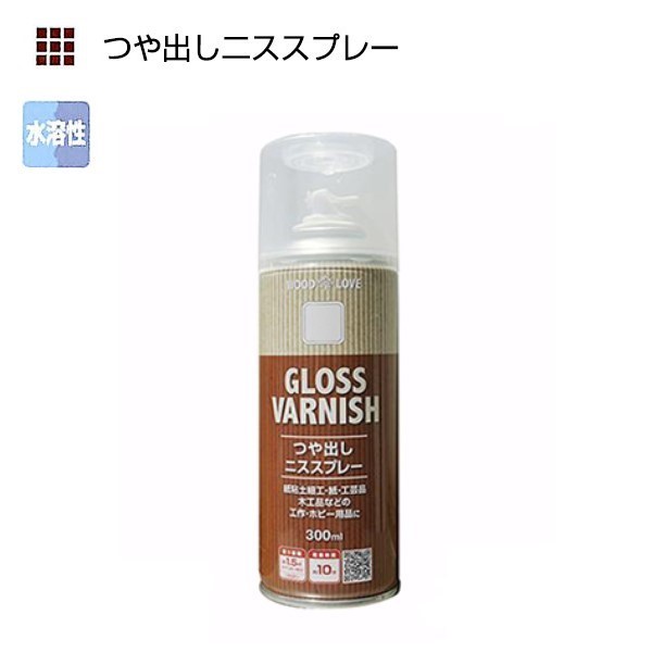 つや出しニススプレー　300ml【ニッペホームプロダクツ】