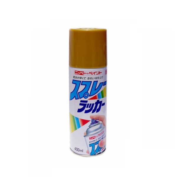 スプレーラッカー　400ml　ゴールド【ニッペホームプロダクツ】