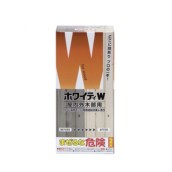 ホワイティW（WOOD）　屋内外木部用　500ml【ニッペホームプロダクツ】