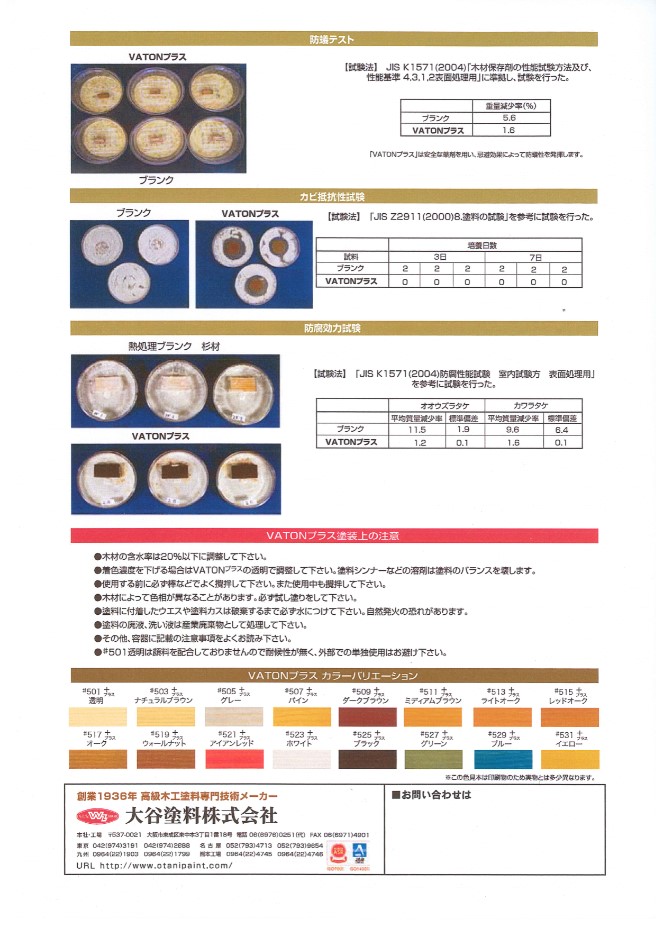 VATON+プラス　バトンプラス　0.7L　各色【大谷塗料】