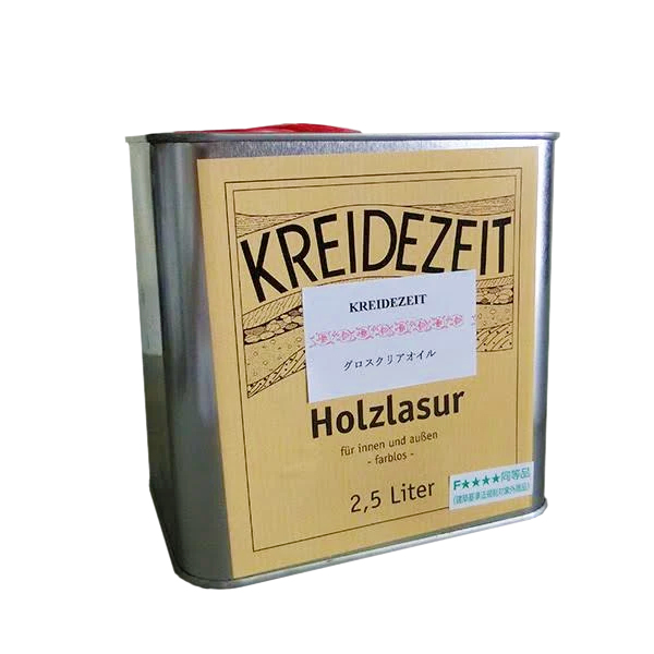 グロスクリアオイルHolzlasur　クリア仕上げ（内装）　2.5L【プラネットジャパン】