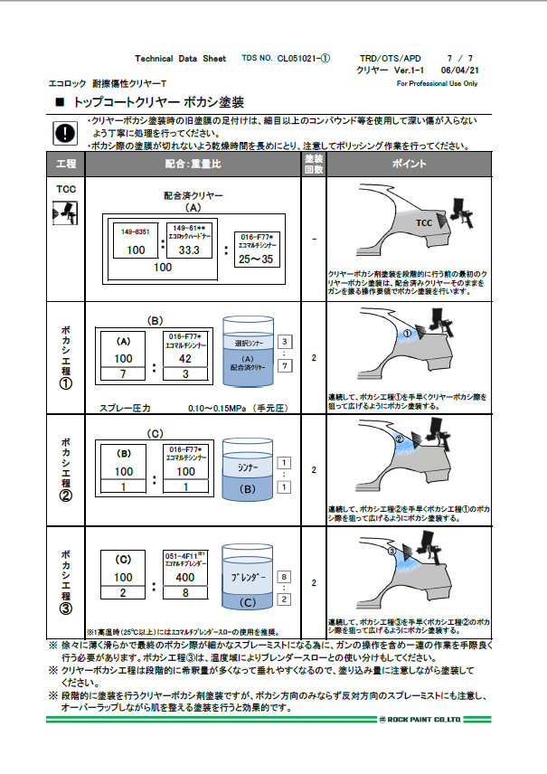 エコロック　耐擦傷性クリヤーT　4L（149-8351）【ロックペイント】