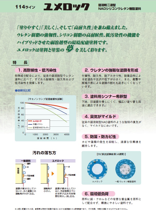 ユメロック　シンクレッド（114-0040）主剤のみ　3.6kg【ロックペイント】