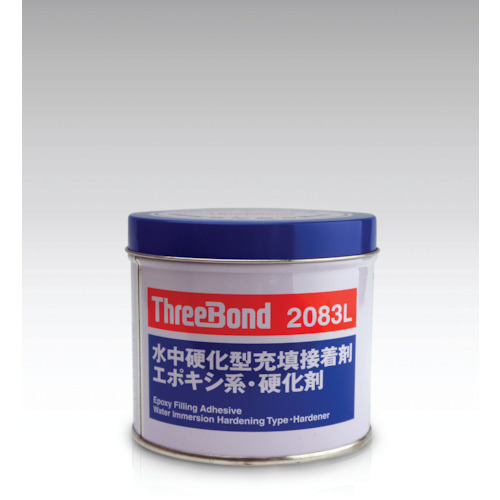 スリーボンド　エポキシ樹脂系接着剤　湿潤面用　ＴＢ２０８３Ｌ　硬化剤　１ｋｇ　青緑色（TB2083L1K）470-3448