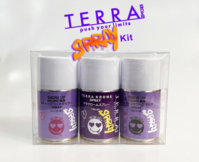 TERRA KROMEスプレーキット (TRK-SPK)　各種100ml　3本セット【SHOW UP】