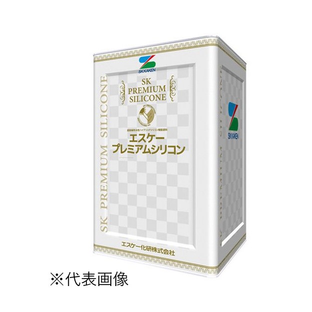 エスケー弾性プレミアムシリコン　艶有　白　15kg【エスケー化研】