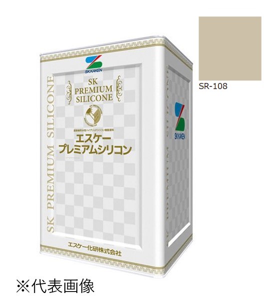 エスケー弾性プレミアムシリコン　艶有　SR-108　15kg【エスケー化研】