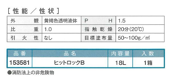 ヒットロック　B　18L　ボルト継手の接合面処理剤【イチネンケミカルズ】