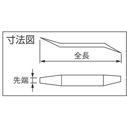 ＴＯＮＥ　車輌整備用工具　ブレーキシュー調整ツール　全長１１０ｍｍ（BST-110）323-1411【ＴＯＮＥ（株）】