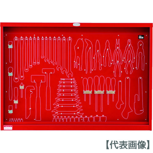 ＴＯＮＥ　整備用工具セット　サービスボード　間口１０８６×奥行８０×高さ７７０ｍｍ（C63B）829-2440【ＴＯＮＥ（株）】