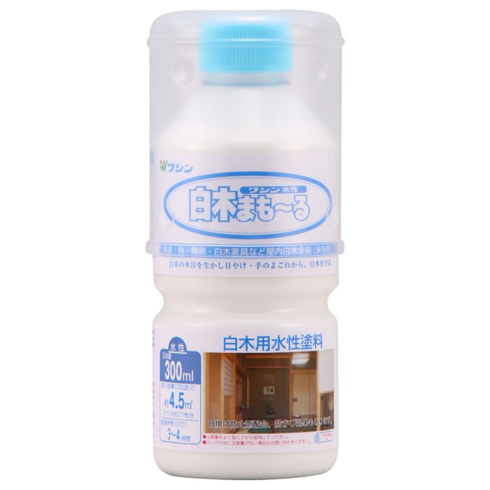 和信ペイント 水性 白木まもーる 300ml 10缶ｾｯﾄ 【和信ペイント】