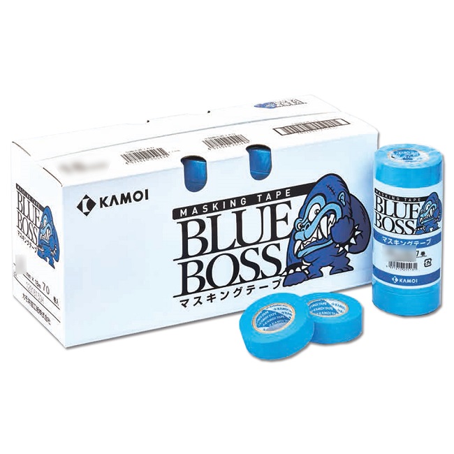 BLUE BOSS　車輛塗装用マスキングテープ　6mm　1箱(200巻入り)【カモ井加工紙】※取り寄せ品