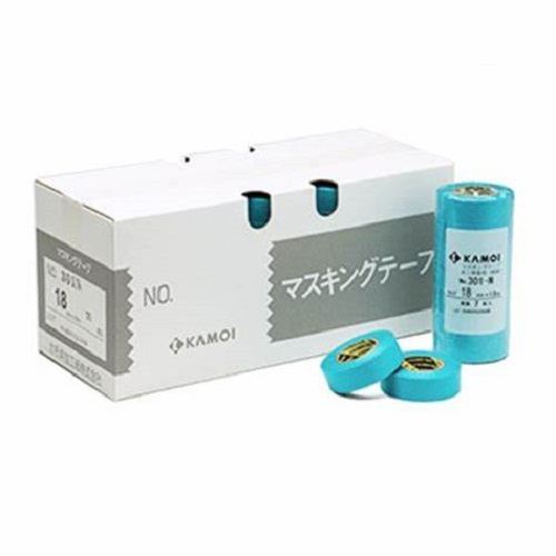 301-Ｎ　建築塗装用マスキングテープ　6mm　1箱(200巻入り)【カモ井加工紙】