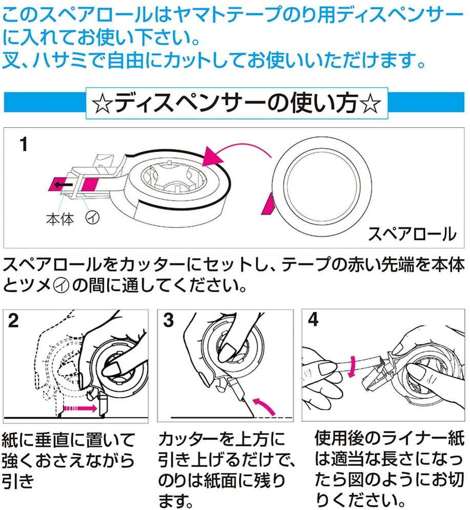 ヤマトテープのり スペアロール ＴＳ-15-20Ｓ 1箱(20巻)【ヤマト】＊代引決済不可